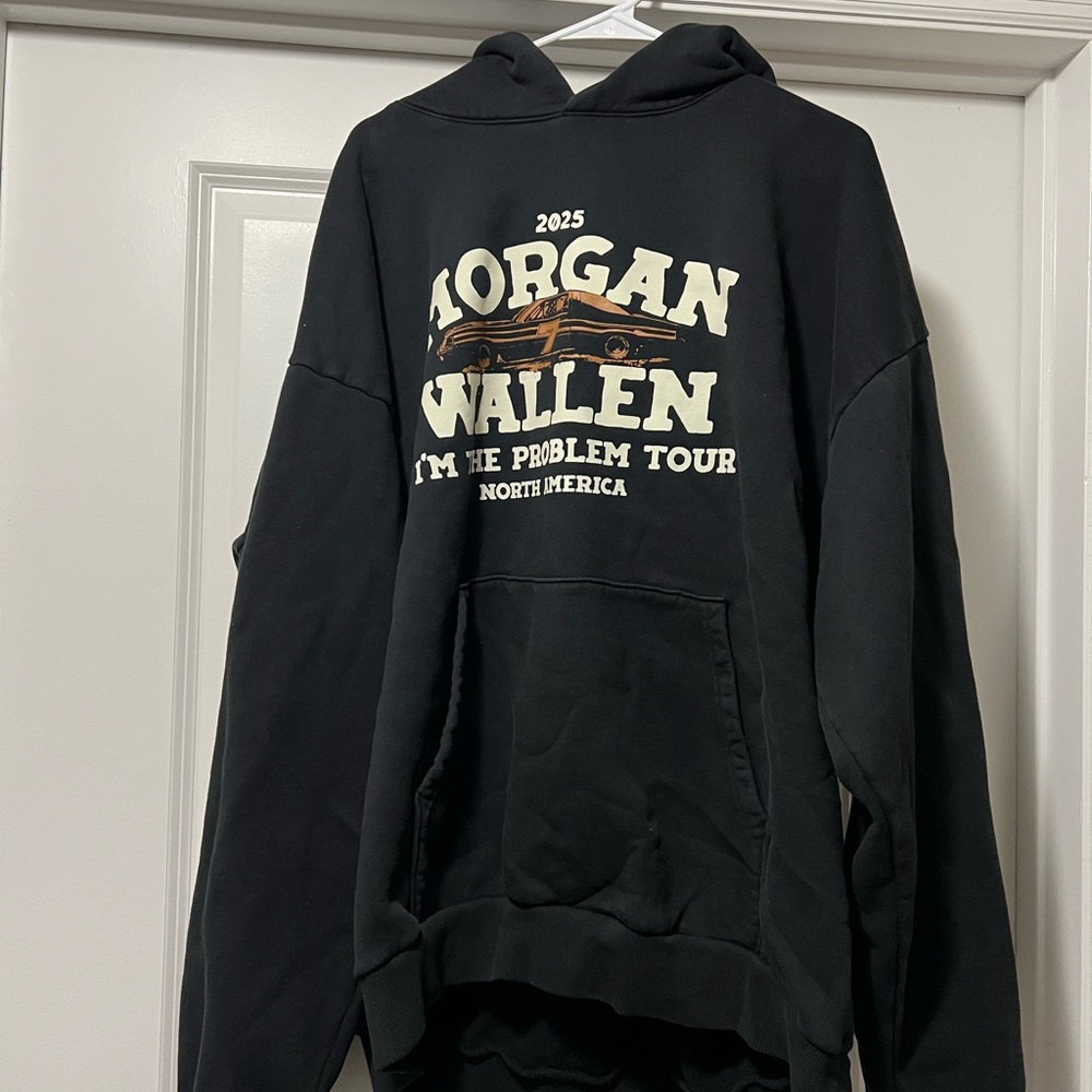 Black Morgan Wallen 2025 Tour Hoodie — 100% AUTHENTIC NEW